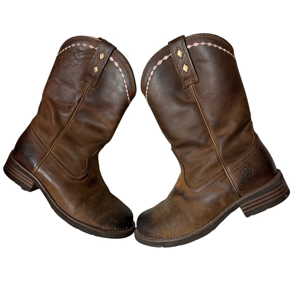 Ariat Brown Leather Western Boots